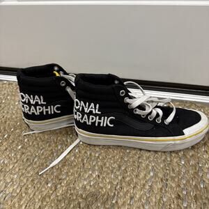 Men’s 5/Women’s 6.5- VANS Sk8-Hi x National Geographic Black 2020